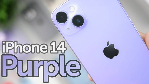 iPhone 14 màu Tím Purple pastel tuyệt đẹp
